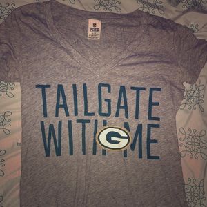 Pink Green Bay Packer tee